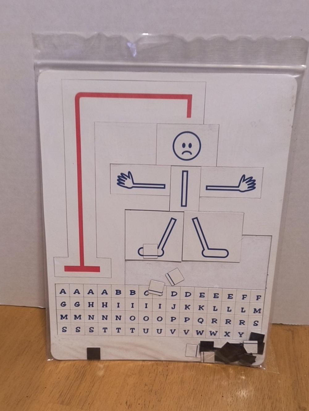 Vintage Board Game Hangman  Magnetic Letter Tile Kit -B4